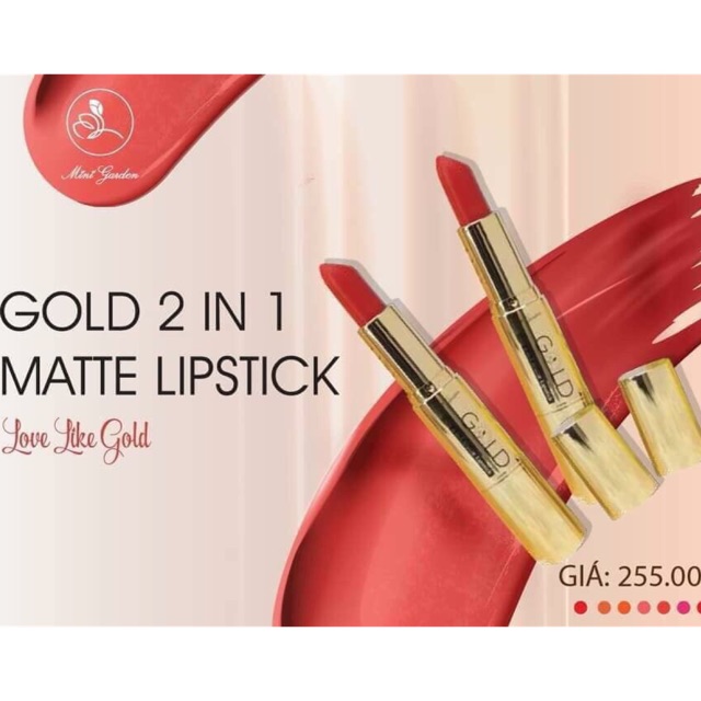 Son thỏi Gold 2 đầu Minigarden