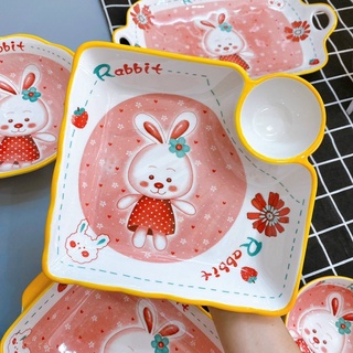 Bát đĩa thỏ cute/ bát đĩa sứ