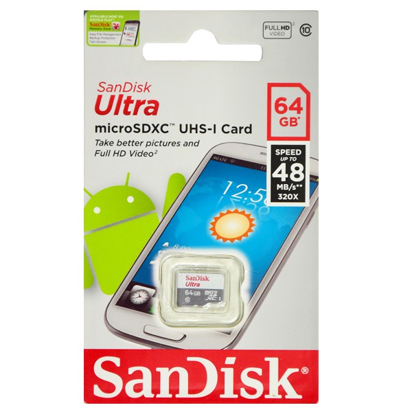 Thẻ nhớ Sandisk SD Ultra 64Gb Class10
