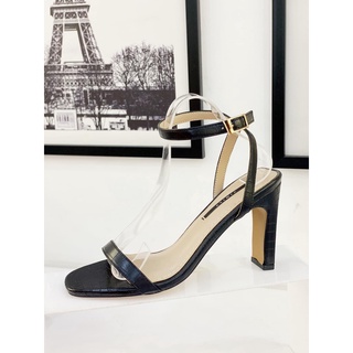 Sandal gót dẹp quai ngang