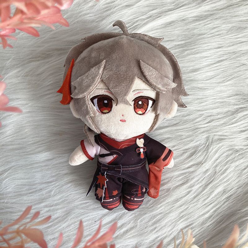 anime Đô chơi búp bê nhung lông nhồi bông Genshin Impact Gorou Zhongli Hu Tao Xiao Tartaglia 20cm