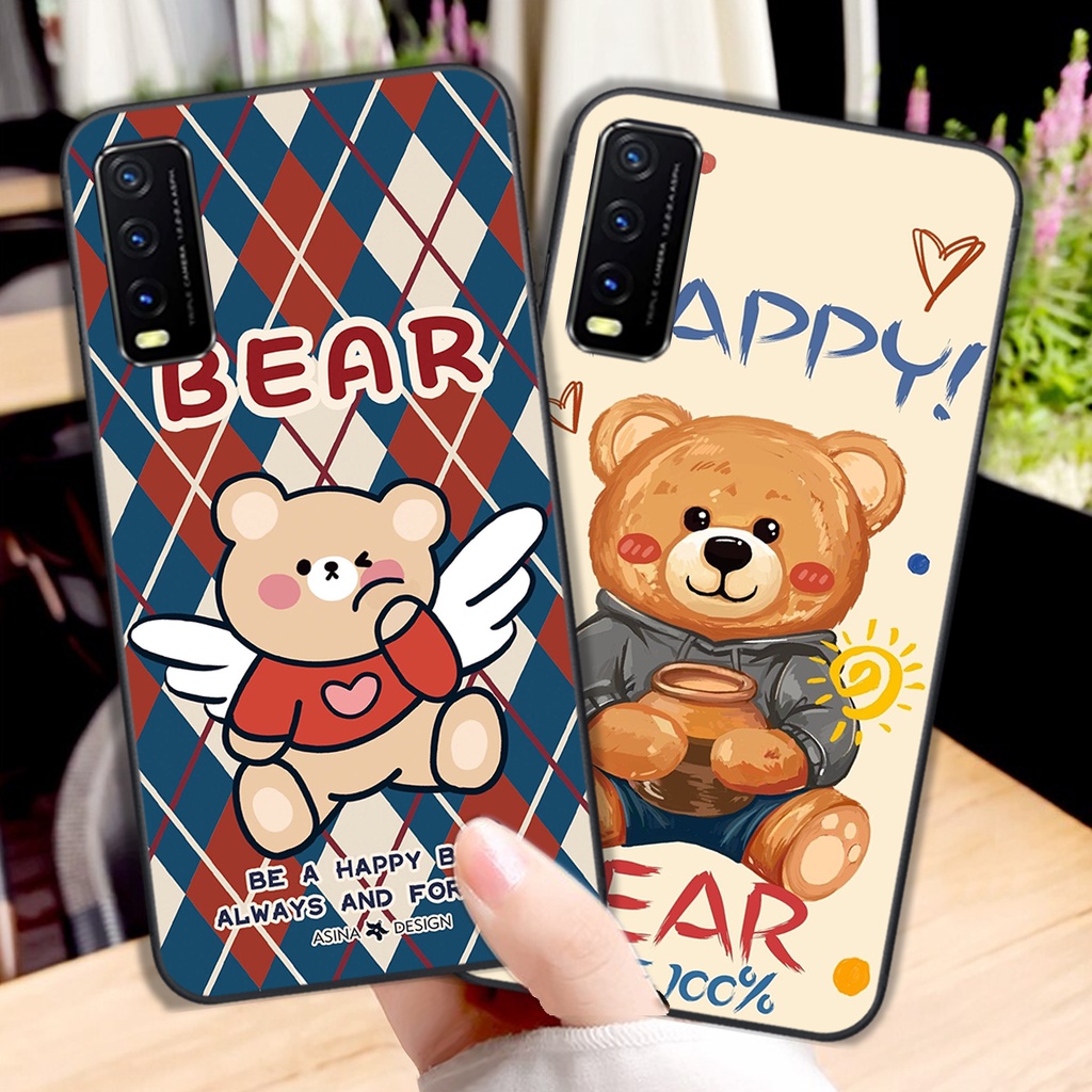 Ốp Vivo Y12S / Y20 / Y20S / V20 / Y51 2020 gấu cực đẹp cute / nhiều mẫu gấu phá cách