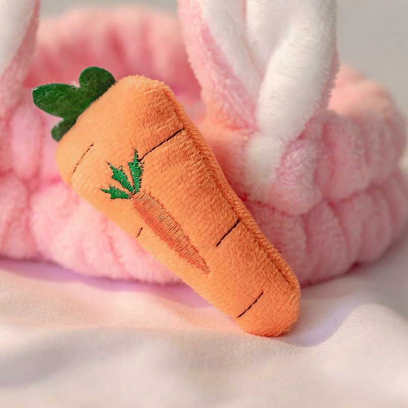 Băng đô tai thỏ cà rốt | Tuban tai thỏ cà rốt đáng yêu dễ thương