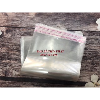 [100g] Túi nilon Dán Miệng OPP đựng khẩu trang, size 12*20+4