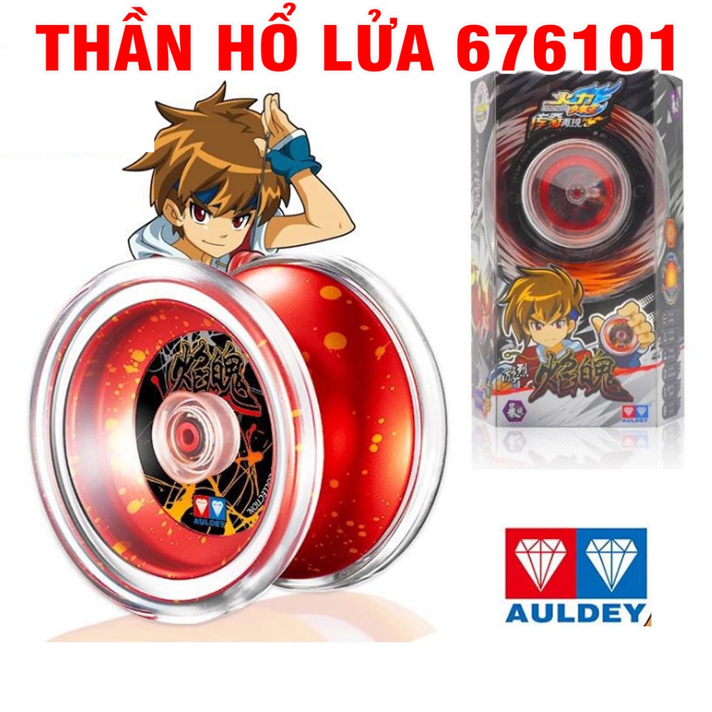 Đồ chơi yoyo thần hổ lửa đỏ bằng nhựa cao cấp đồ chơi trẻ em 676106