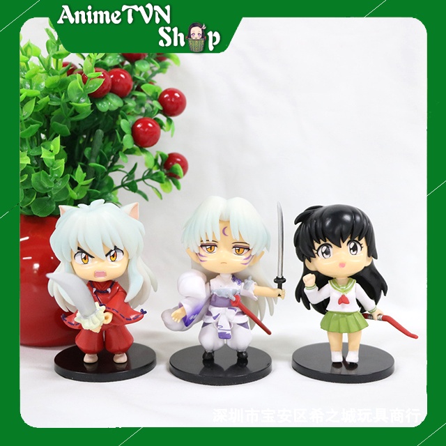 Set Combo 6 Mô hình Anime/Manga InuYasha  Phong cách chi bi Siêu xinh
