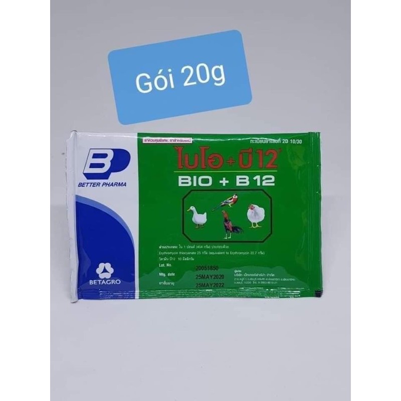 Úm gà con Bio + B12 gói 20g hàng Thái