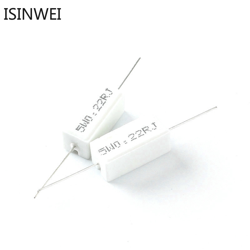 Set 10 Điện Trở Gốm 5w 5% 0.22r 0.22 Ohm Chuyên Dụng