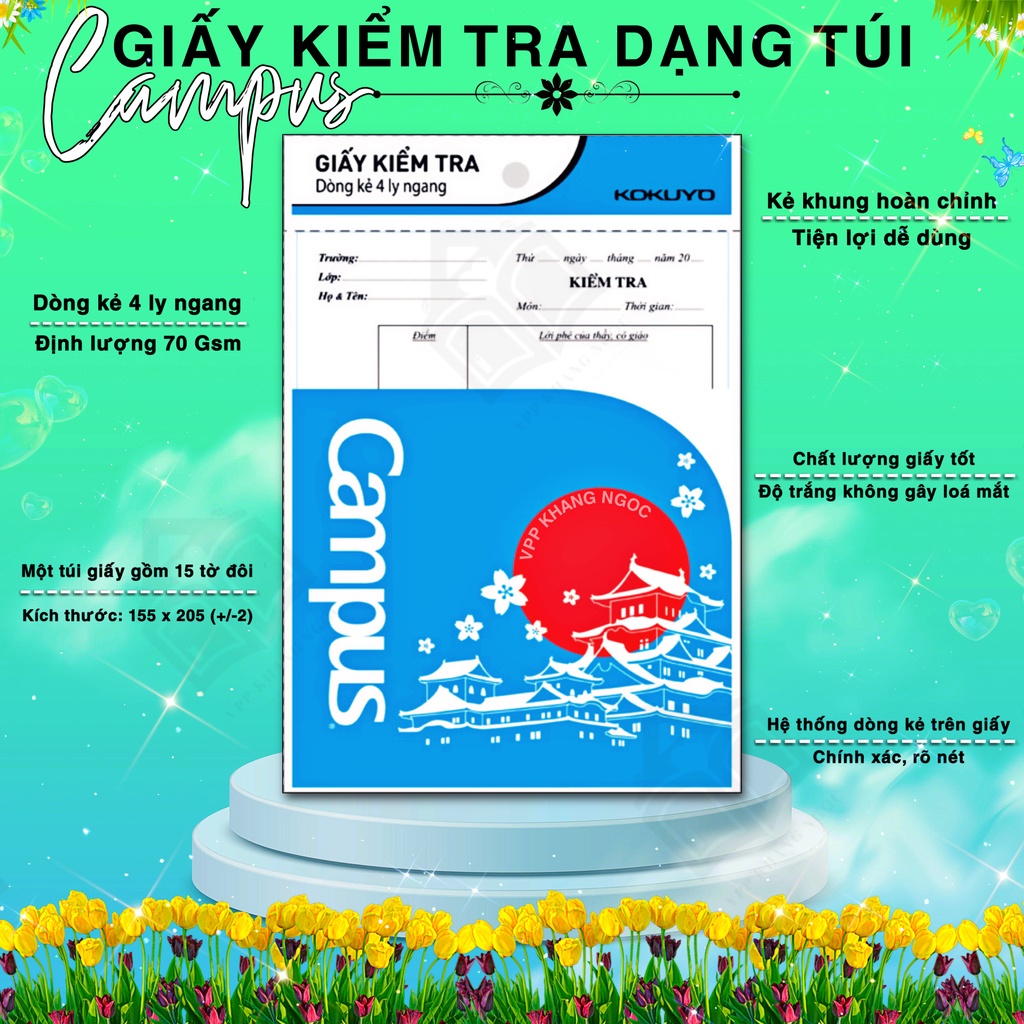 Giấy Kiểm Tra Campus Dạng Túi