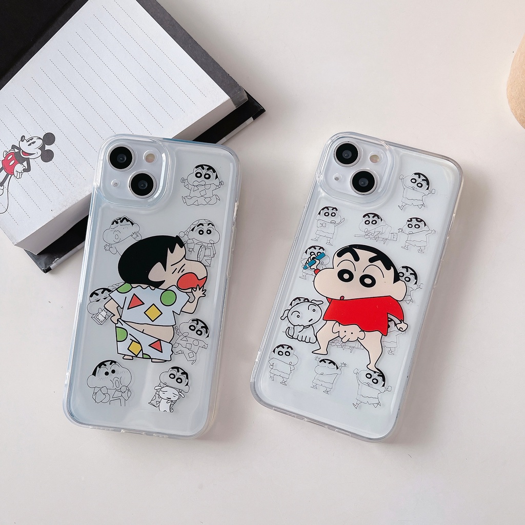 Ốp Điện Thoại TPU Họa Tiết Cậu Bé Bút Chì/ Phi Hành Gia Cho iPhone11 xs max 7P/8Plus/12pro/13/pro max