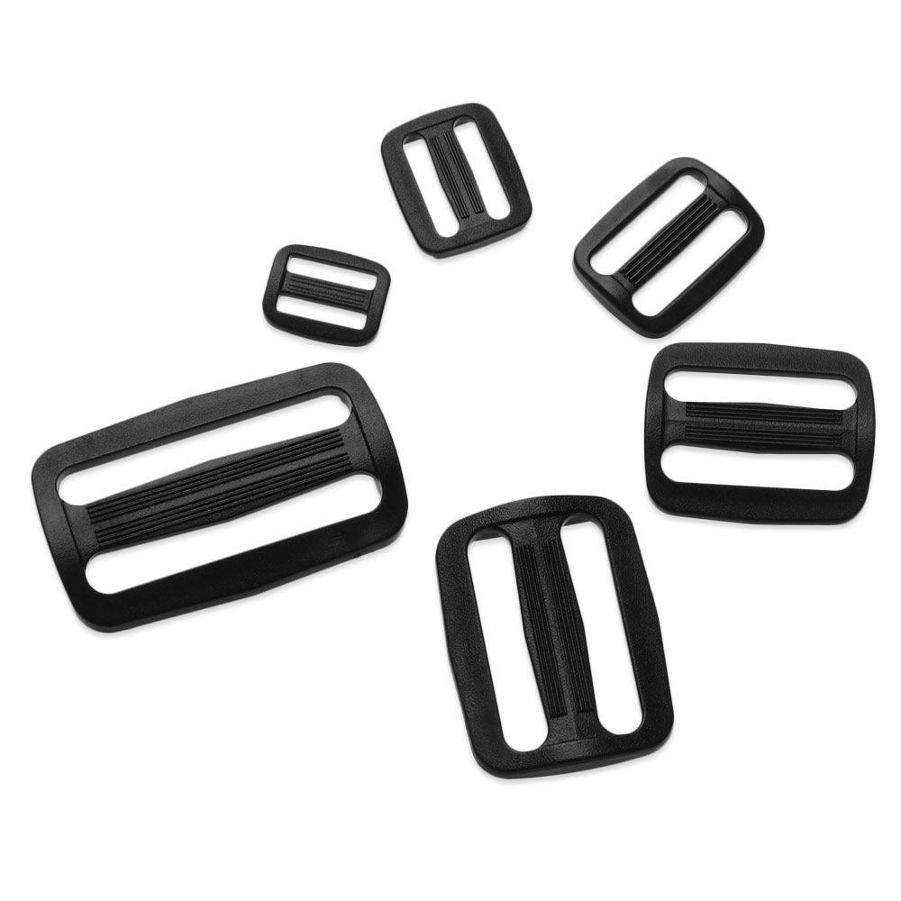 Set 20 Khóa Trượt Bằng Nhựa Màu Đen Có Thể Điều Chỉnh Cho Hoạt Động Ngoài Trời SHOUKEY