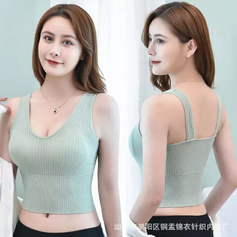 Áo Croptop Len Tăm Co Giãn 4 Chiều Tôn Dáng Phụ Nữ