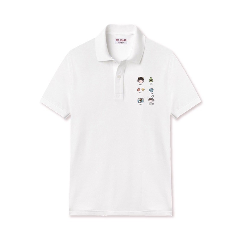 Áo polo unisex &quot;MY COFFEE&quot; Byjolie chất cotton thoáng mát