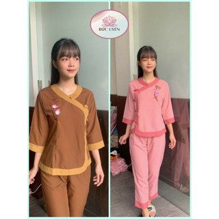 🍀đồ lam đi chùa - mẫu tim phối