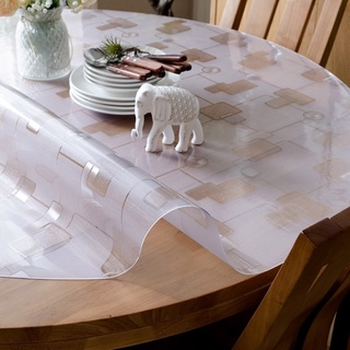 khăn trải bàn tròn, khăn trải bàn tròn PVC vàng đồng