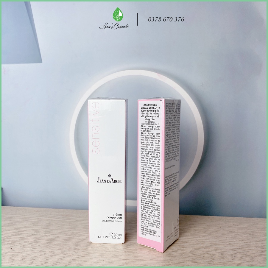 Kem dưỡng giúp làm dịu da mỏng đỏ, giãn mạch và nhạy cảm Jean D'arcel_Couperose Cream - J118