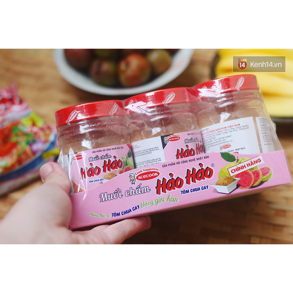 6 Lọ muối Hảo hảo 120g chấm thức ăn, chấm hoa quả