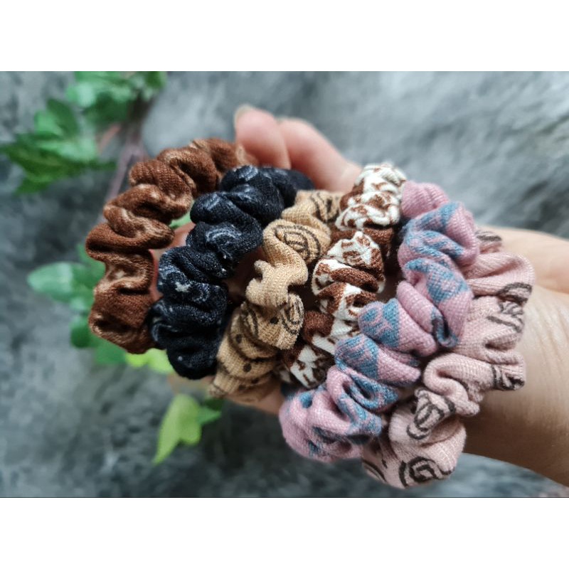 Set 6 cột tóc vải scrunchies
