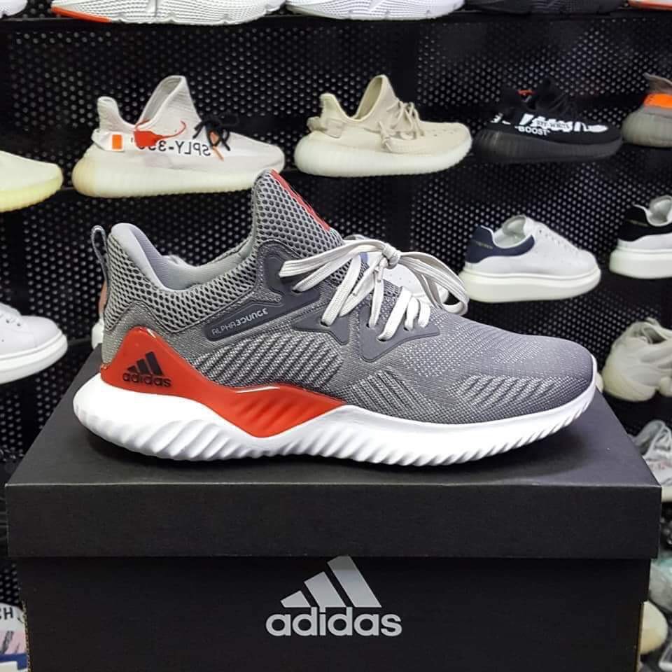 ⚡FLASH SALE⚡Giày Alpha xám đỏ sneaker mã RE279-57