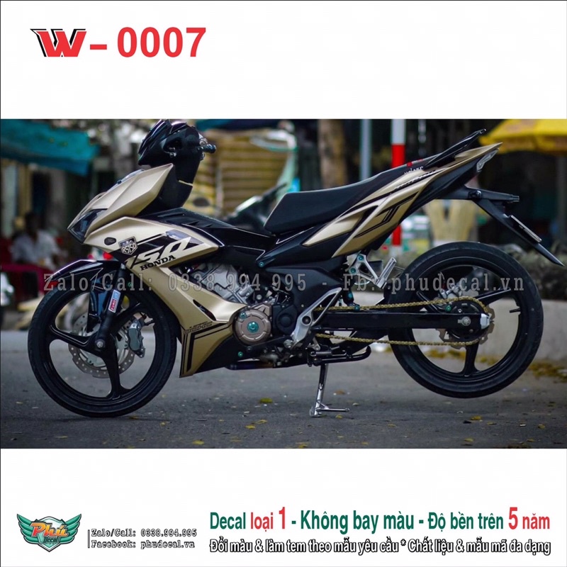 Tem rời Winner X Vàng đen , đổi đủ màu theo màu xe