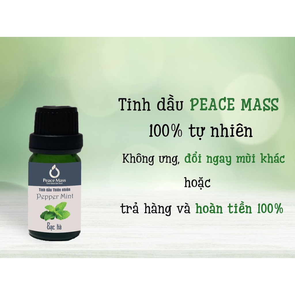 [FREESHIP] Tinh Dầu Bạc Hà Peace Mass 10ml Dùng Cho Máy - Peppermint