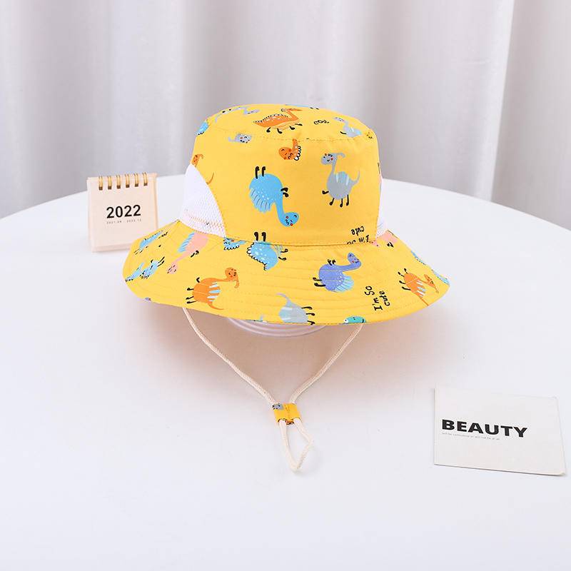 Nón Tai Bèo Chống Nắng Họa Tiết Khủng Long Hoạt Hình Dễ Thương Cho Các Bé