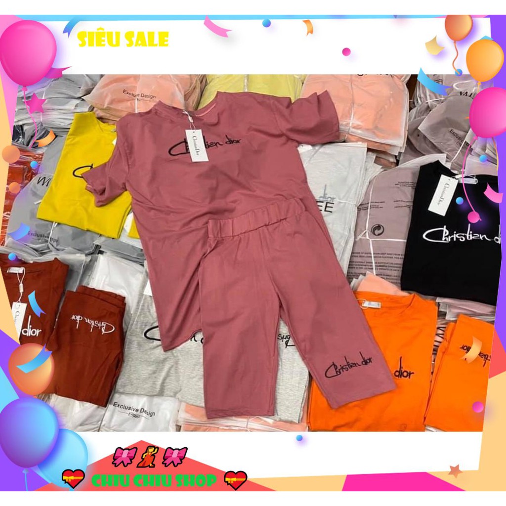 💢SIÊU PHẨM💢 Sét bộ chữ kí lửng thêu, bộ thể thao nữ đẹp 💢FREE SHIP💢 | BigBuy360 - bigbuy360.vn