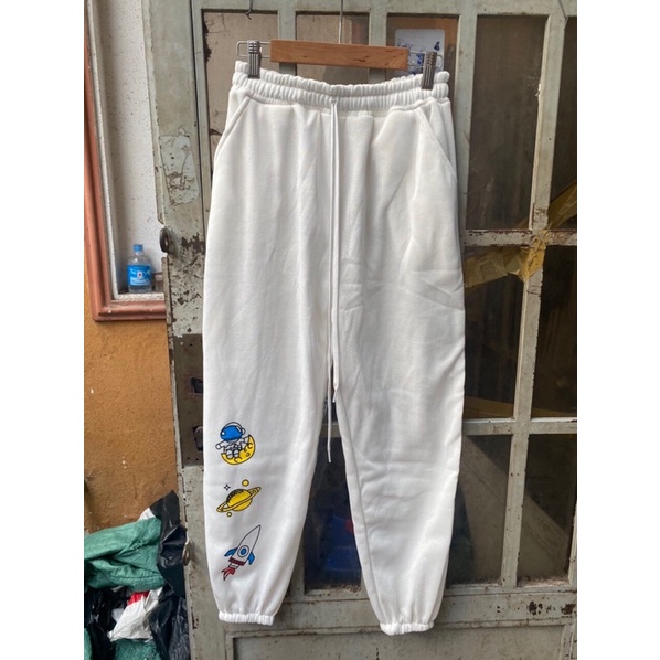 Quần jogger Vũ trụ ống bom bo gấu Unisex bigsize nam nữ mặc nhà đi học chơi du lịch chống nắng hè giữ nhiệt đông Ulzzang