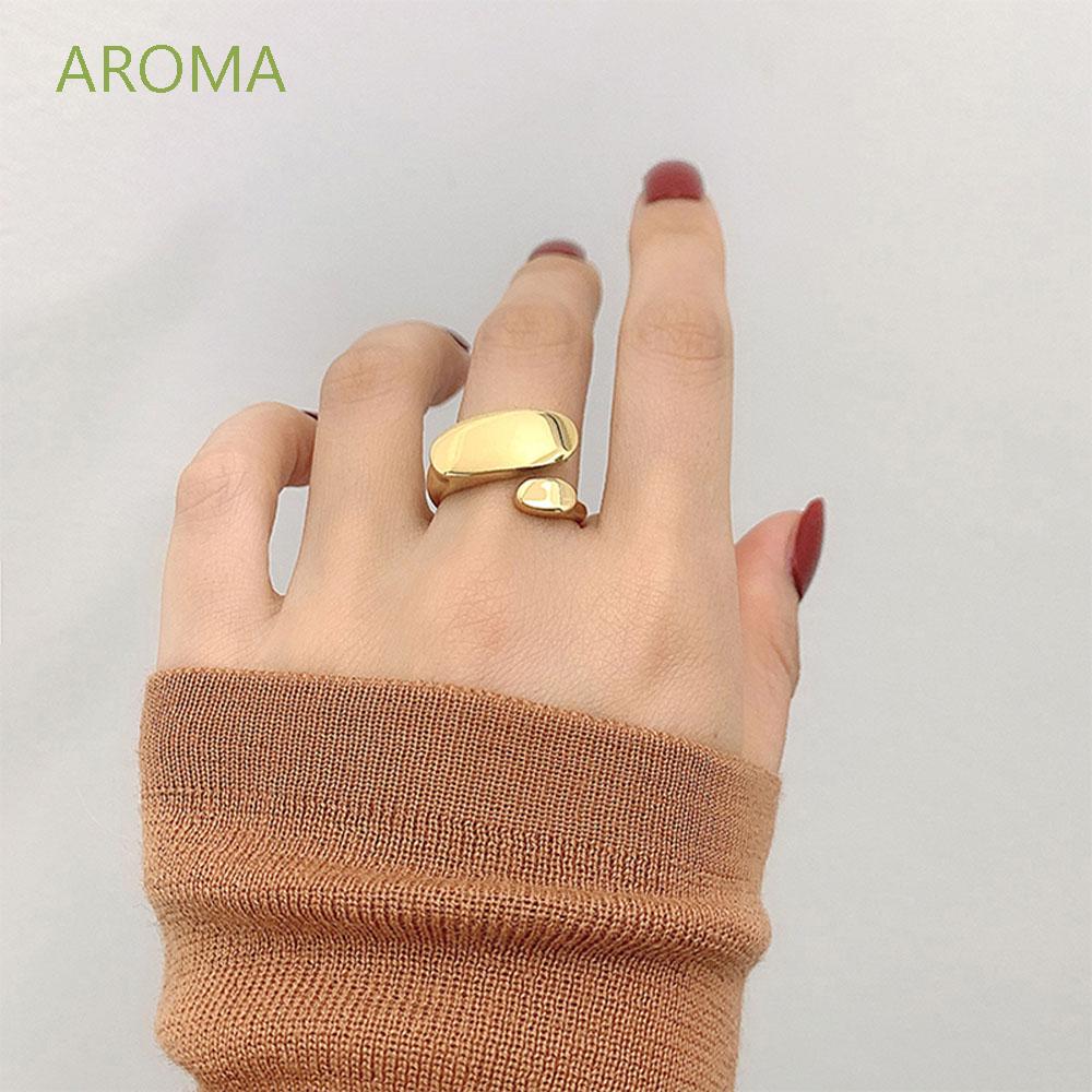 Nhẫn đeo tay kim loại tạo hình độc đáo cho nữ