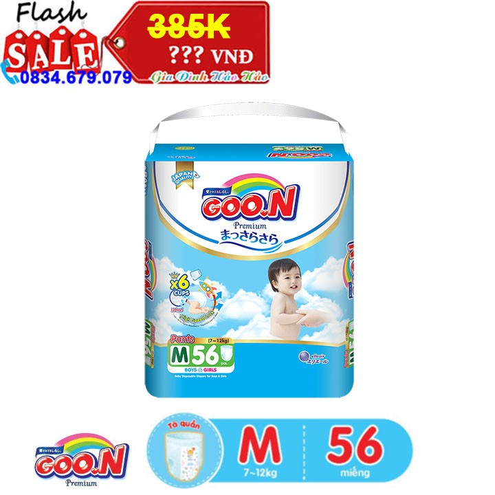 TÃ DÁN/ TÃ QUẦN GOON PREMIUM ĐỦ SIZE NB70/S64/M60/L50/XL46/M56/L46/XL42/XXL36/XXXL26