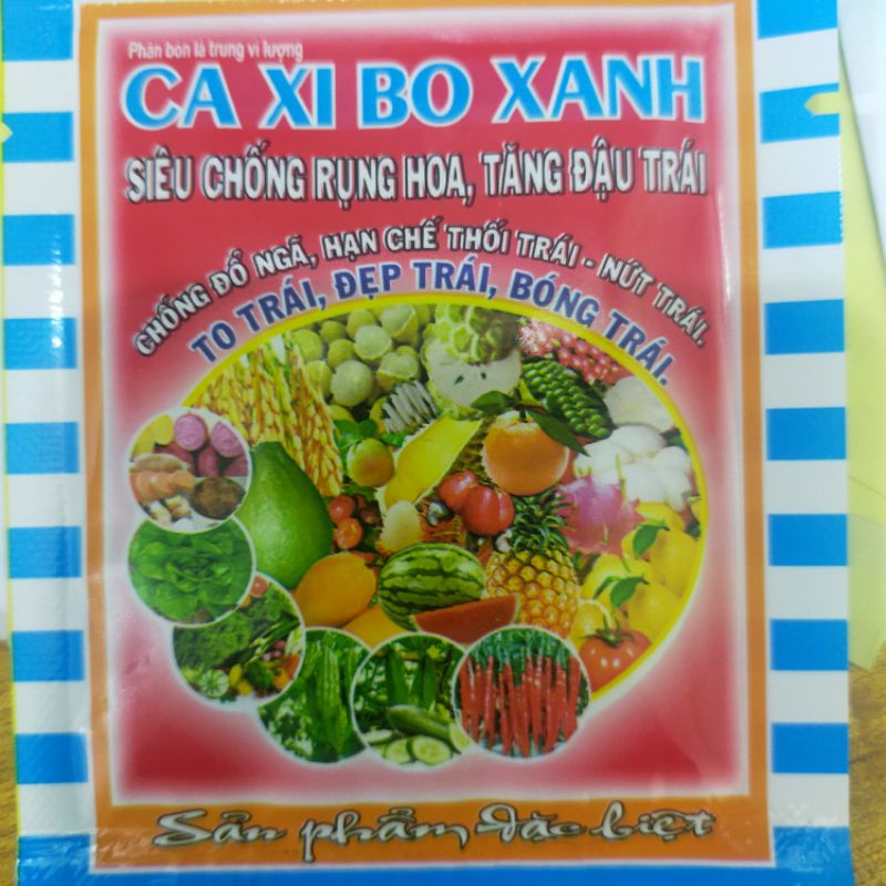 Phân bón canxi bo xanh, siêu chống rụng hoa, tăng khả năng đậu trái, gói 10ml