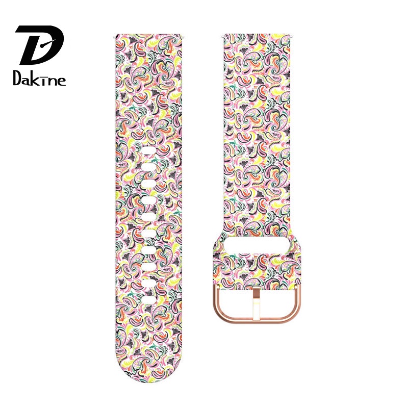 Dakine 20mm Watch Strap For Samsung Galaxy Watch 3 46mm Active 2 40mm Graffiti Pattern Bracelet for HuaMi Amazfit Huawei GT/2 Pro