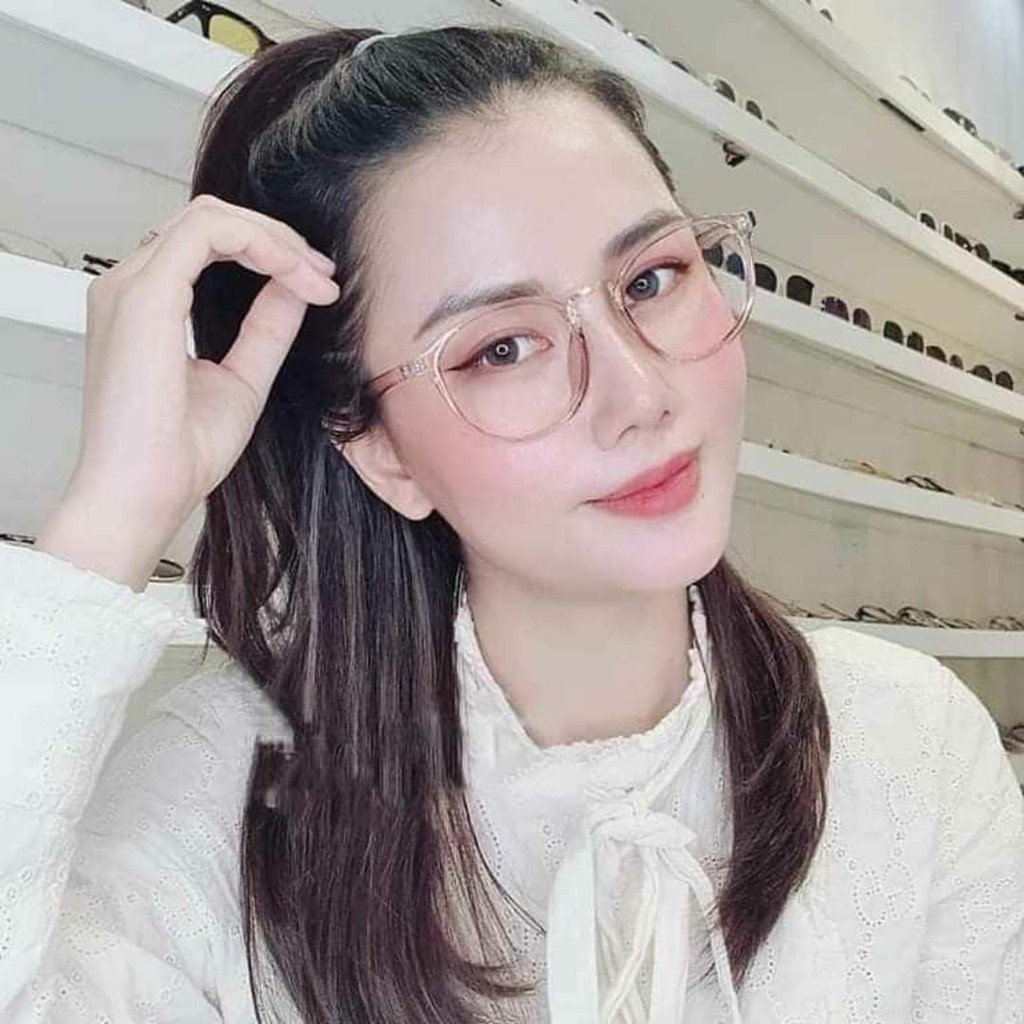 Gọng Kính Mắt Dáng Tròn Nhựa Dẻo, Chống Tia UV400, Kính Mát Chống Nắng Đi Đường - 209