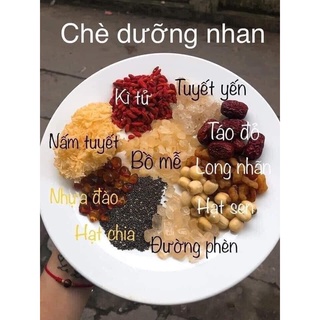Set chè dưỡng nhan gói to 300g.