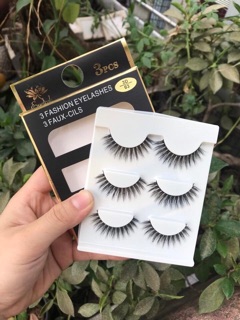 👁Set 3 cặp mi giả lông chồn 3D Faux-Cils 👁