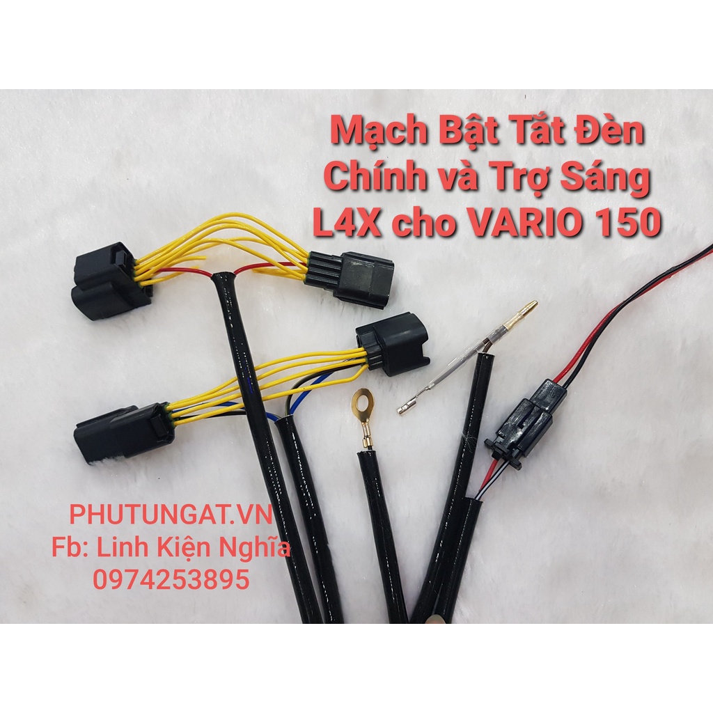 Mạch bật tắt đèn trợ sáng trên nút đề zin của xe Vario 150 Vario 125