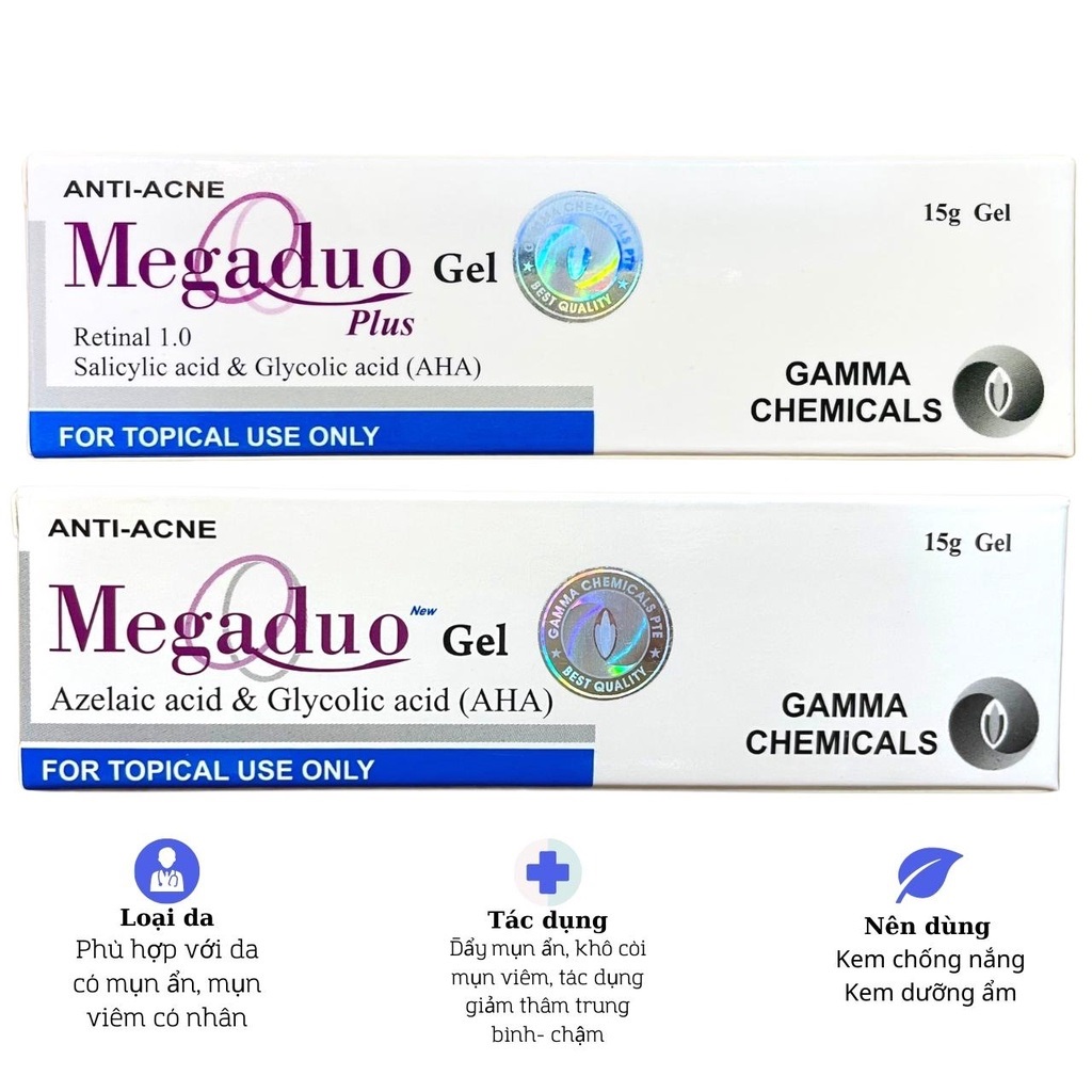 Gel Giảm Thâm Và Mụn Ẩn Gamma Megaduo 15g - 30g