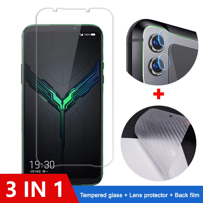 Kính Cường Lực Bảo Vệ Camera 3 Trong 1 Cho Xiaomi Shark 2 Pro Redmi Note 8 Pro 8T K30 K20 5G Pro