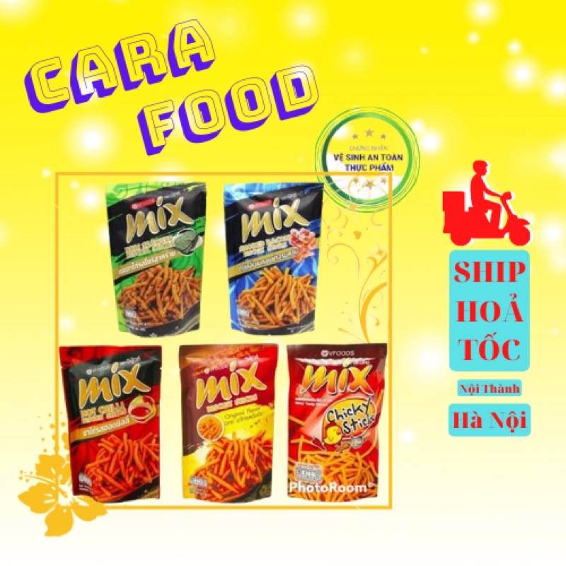 Bánh Snack Mix Nhập Khẩu Thái Lan Que Cọng 60gram