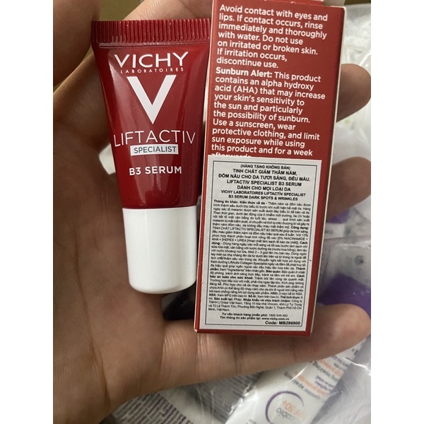Serum cải thiện và ngăn ngừa thâm nám Vichy Lifactiv B3 Dark spot serum 5ml
