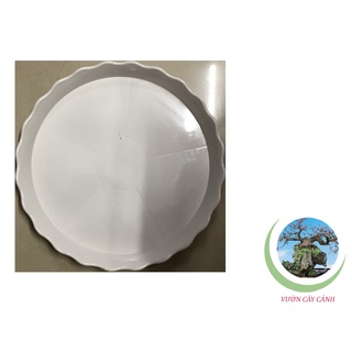 Đĩa lót chậu tròn khía Phi 35cm - #059C#