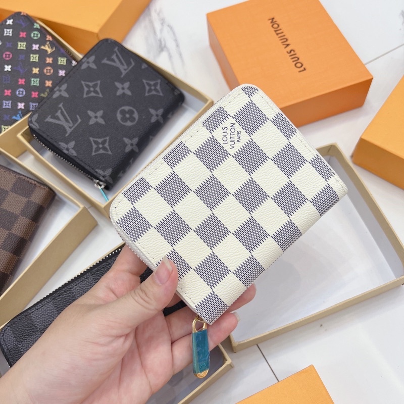 Ví họa tiết sz mini 15cm kéo khoá