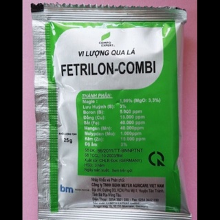 10 Gói Phân Bón Vi Lượng Fetrilon Combi Gói  25gram ngăn rụng quả non, vàng lá