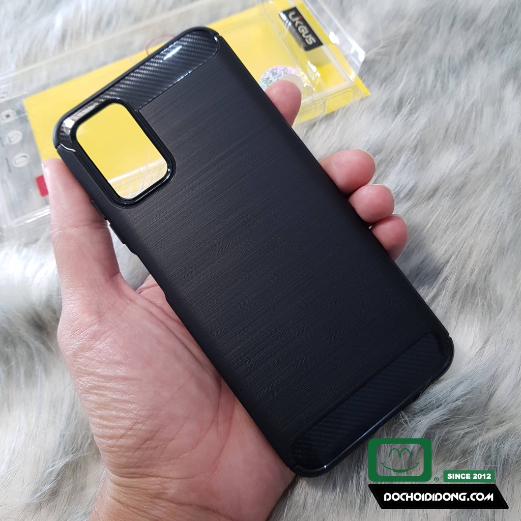 Ốp Lưng Samsung A03S Dẻo Sọc Kim Loại Chống Sốc