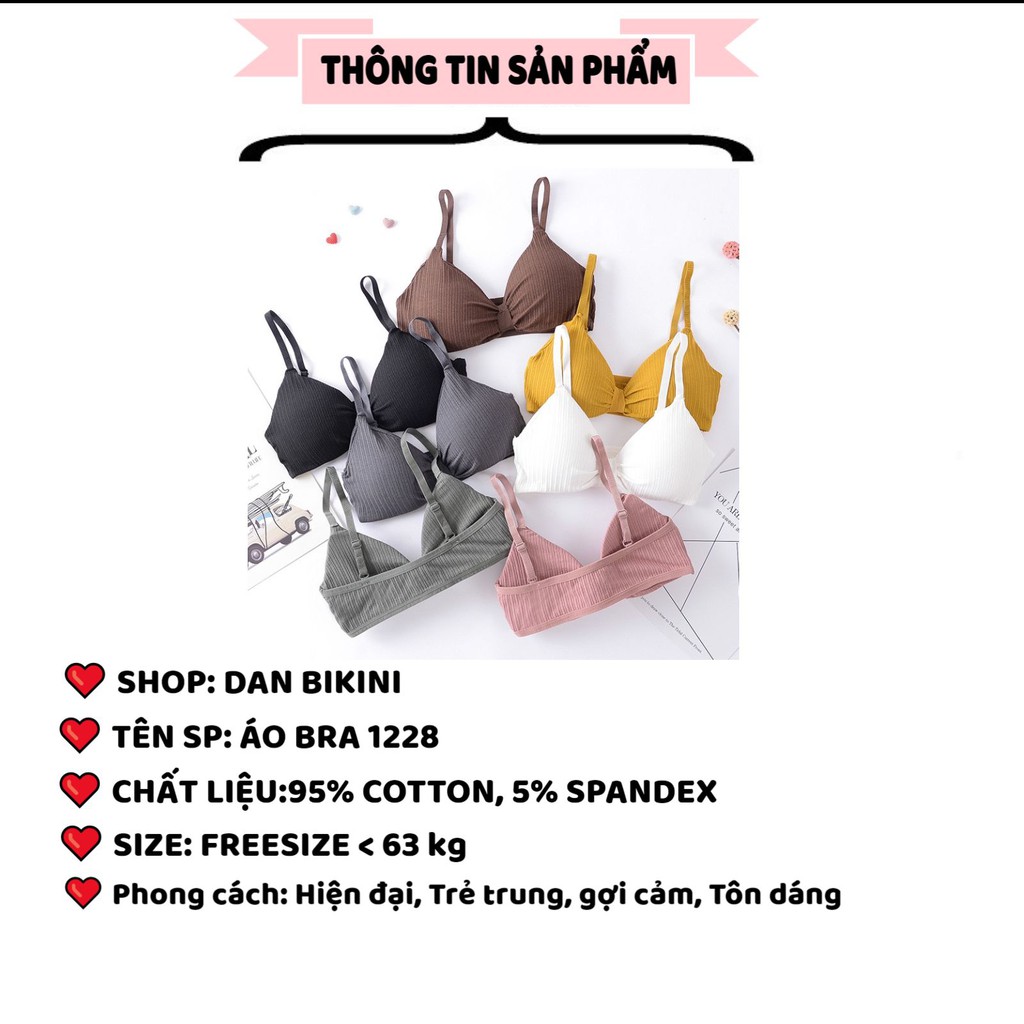 Áo Lót Nữ - Áo Bra Nữ 2 dây nâng ngực thắt nơ quyến rũ mẫu 1228 | BigBuy360 - bigbuy360.vn