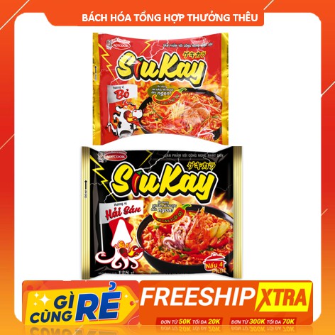 Mì SiuKay – thách thức bản lĩnh! gói 128g hương vị hải sản.bò | BigBuy360 - bigbuy360.vn