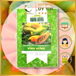 Hạt giống Đu Đủ Ruột Đỏ Vĩnh Hưng Siêu Trái 10 Hạt