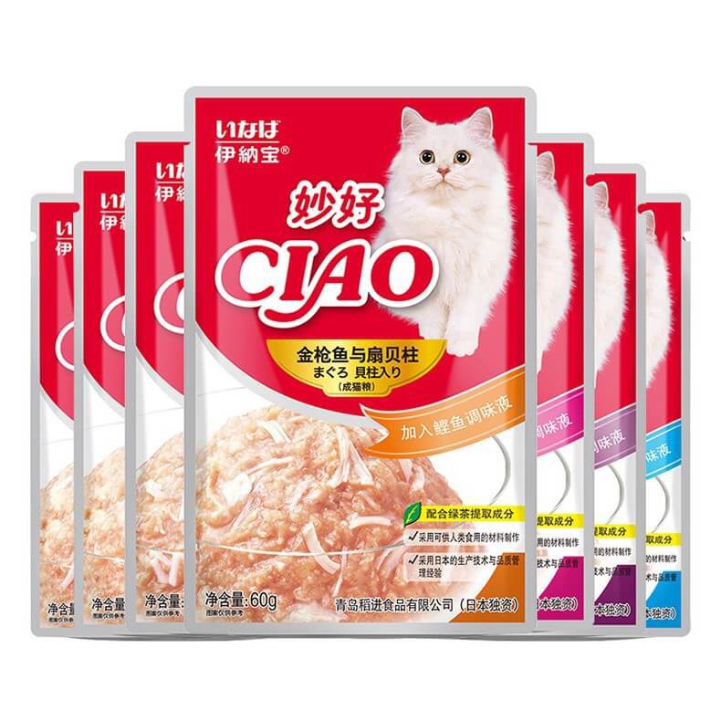 Pate ciao cho mèo gói 60g thơm ngon hấp dẫn mix vị