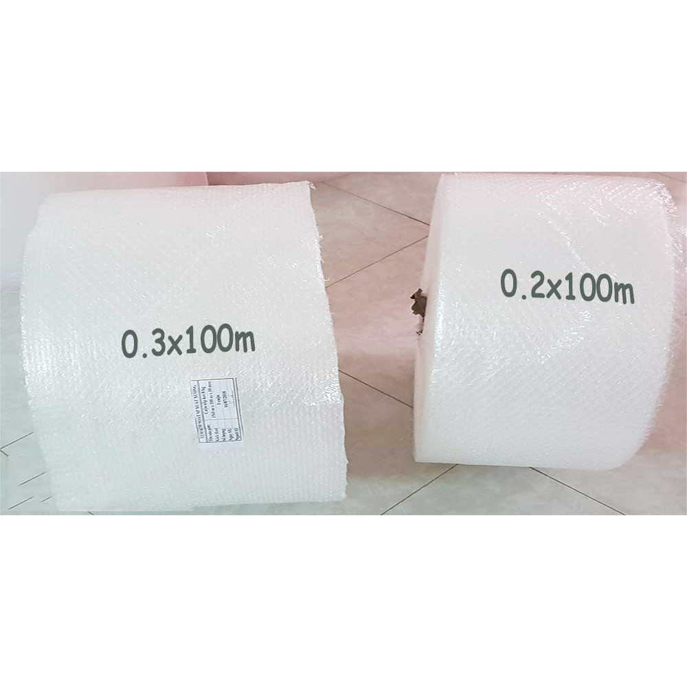 20(cm) X 100(M) Cuộn Bóng Khí màng xốp hơi bọc hàng loại 1 chuẩn đóng gói