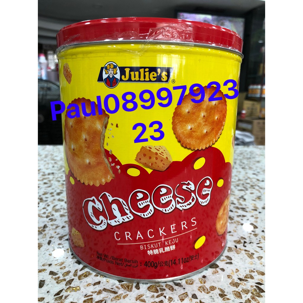 Bánh Quy Phô Mai Julie's Cheese Crackers (Hộp 400g)